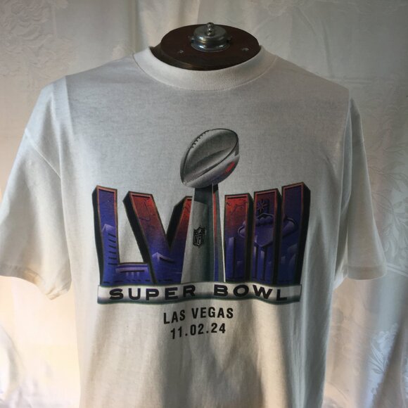 Gildan Bud Light Super Bowl 58 LVIII T-Shirt Men's Sz L T-Shirt Cheifs 49ers - Picture 3 of 13